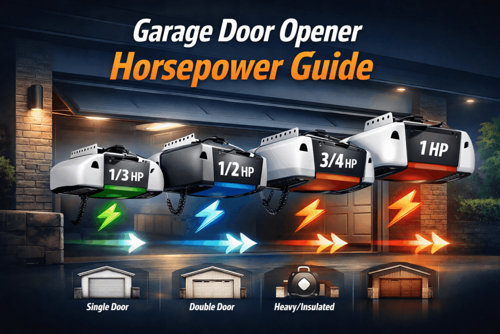 Garage Door Opener Horsepower Guide: How Much HP Do You Really Need?