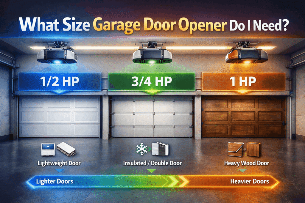 What Size Garage Door Opener Do I Need? A Simple Guide to Choosing the Right HP